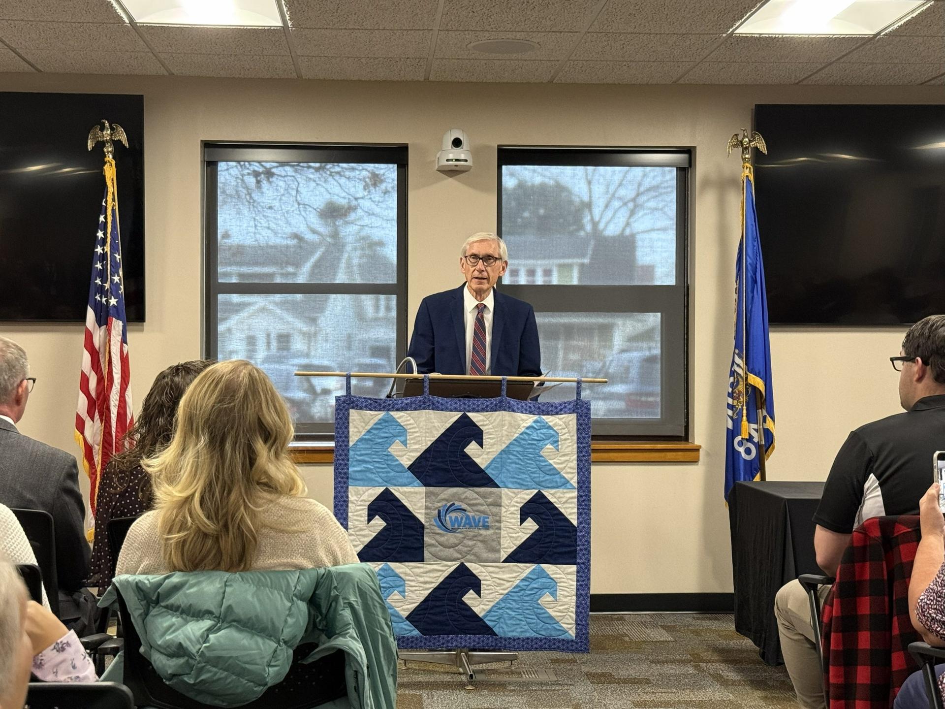 Gov. Evers visits Wausau ceremony to honor local veterans